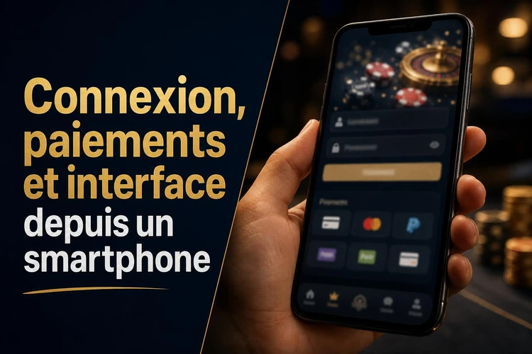 Connexion, paiements et interface depuis un smartphone