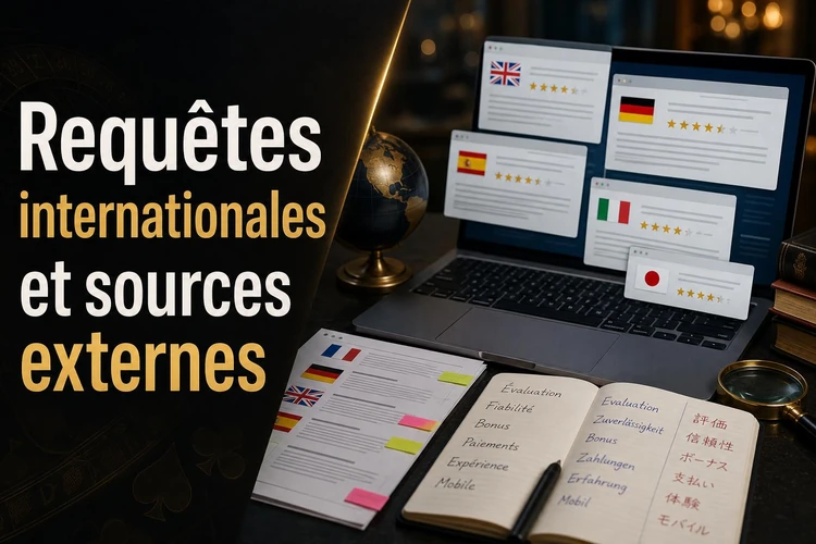 Requêtes internationales et sources externes