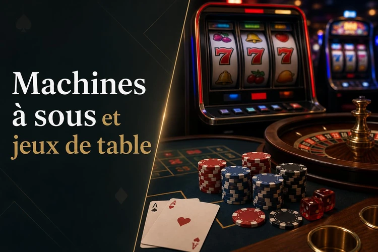 Machines à sous et jeux de table
